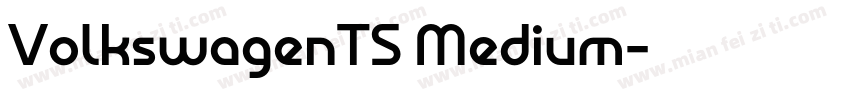 VolkswagenTS Medium字体转换